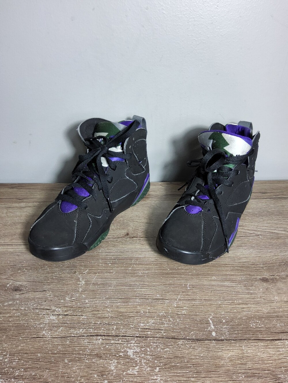 Nike Air Jordan 7 Retro Ray Allen Youth SIZE 5.5 Basketball Black Purple 304774